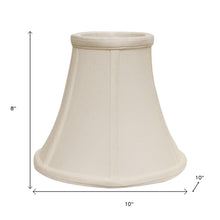 10" Off White Premium Bell Monay Shantung Lampshade