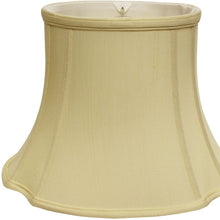 Antiqued White Monay Shantung Silk Oval Lamp Shade