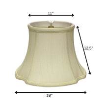Ivory Monay Shantung Silk Oval Lamp Shade