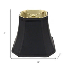 Black No Slub Innsbruck Square Lamp Shade
