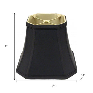 Black No Slub Innsbruck Square Lamp Shade