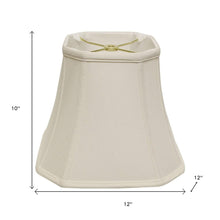 White Monay Shantung Silk Square Lamp Shade