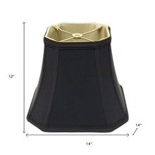 Black No Slub Innsbruck Square Lamp Shade