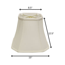White Monay Shantung Silk Square Lamp Shade