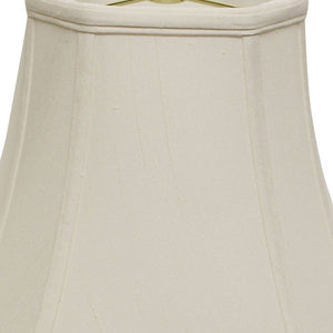 White Monay Shantung Silk Square Lamp Shade