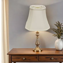 White Monay Shantung Silk Square Lamp Shade