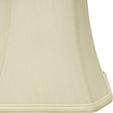10" Ivory Slanted Rectangle Bell Monay Shantung Lampshade