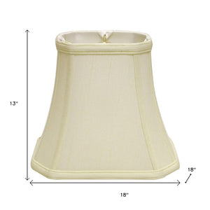 Ivory Monay Shantung Silk Bell Lamp Shade
