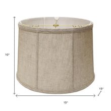 Cream Linen Drum Lamp Shade