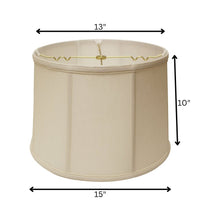 Vanilla Linen Drum Lamp Shade