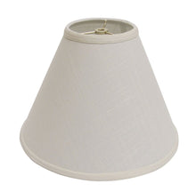 Off White Linen Print Cone Lamp Shade