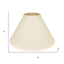 Ivory No Slub Innsbruck Cone Lamp Shade