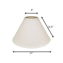 White No Slub Innsbruck Cone Lamp Shade