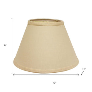 Beige Linen Empire Lamp Shade
