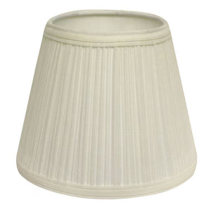 White Broadcloth Empire Lamp Shade