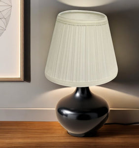 White Broadcloth Empire Lamp Shade