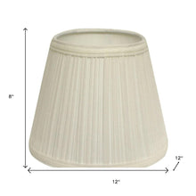 White Broadcloth Empire Lamp Shade