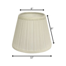 White Broadcloth Empire Lamp Shade