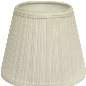 White Broadcloth Empire Lamp Shade
