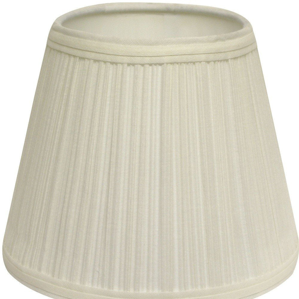 White Broadcloth Empire Lamp Shade