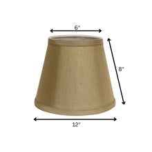 12" Pale Brown Hardback Empire Slanted Slanted No Slub Lampshade