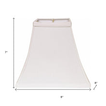 White No Slub Innsbruck Square Lamp Shade