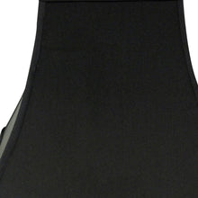 8" Black with Gold Lining Square Bell Shantung Lampshade
