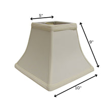 10" Ivory Square Bell No Slub Lampshade