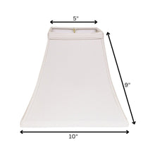 10" White Square Bell No Slub Lampshade