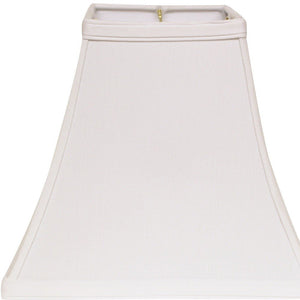 10" White Square Bell No Slub Lampshade