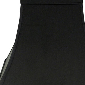 10" Black with Gold Lining Square Bell Shantung Lampshade