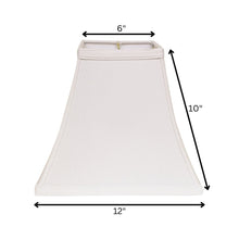 White No Slub Innsbruck Square Lamp Shade