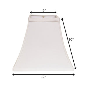 White No Slub Innsbruck Square Lamp Shade