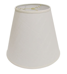 White Linen Empire Lamp Shade