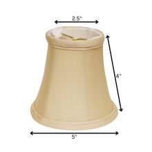 5" Inherent Set of 6 Slanted Chandelier Pongee Silk Lampshades