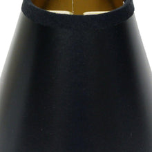 5" Black with Gold Set of 6 Chandelier Parchment Lampshades
