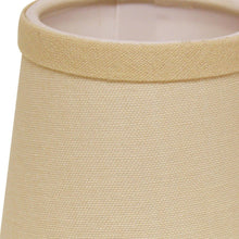 5" Parchment Biege Set of 6 Chandelier Linen Lampshades