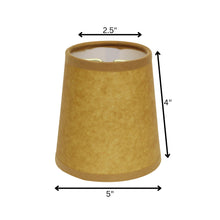 5" Canvas Set of 6 Chandelier Kraft Paper Lampshades