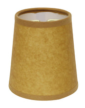 5" Canvas Set of 6 Chandelier Kraft Paper Lampshades