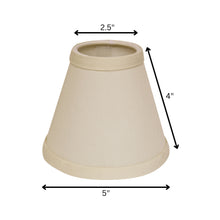 Ivory No Slub Innsbruck Empire Lamp shade 5"W Bottom
