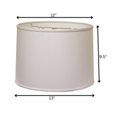 White No Slub Innsbruck Drum Lamp Shade