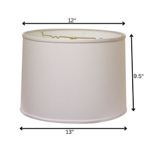 White No Slub Innsbruck Drum Lamp Shade