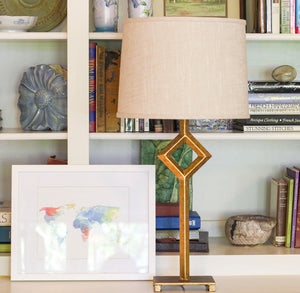 Light Yellow Linen Drum Lamp Shade