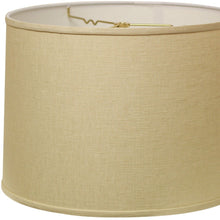 13" Parchment Beige Throwback Drum Linen Lampshade