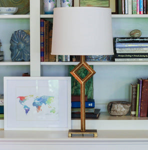 White Linen Drum Lamp Shade
