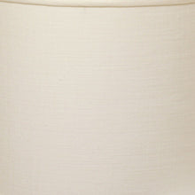 White Linen Drum Lamp Shade