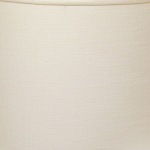 White Linen Drum Lamp Shade