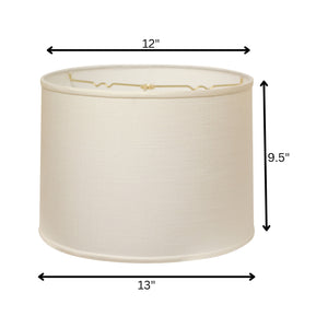 13" Dark Wheat Throwback Drum Linen Lampshade