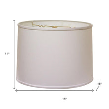 White No Slub Innsbruck Drum Lamp Shade