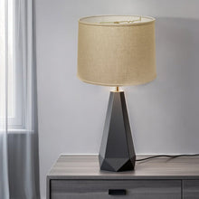 Dark Brown Linen Drum Lamp Shade